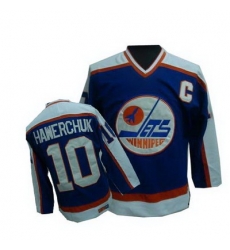 Winnipeg Jets #10 HAWERCHUK blue Jersey