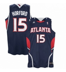 Atlanta Hawks 15 Al Horford Road Navy Blue Swingman Jersey 