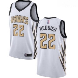 Hawks #22 Cam Reddish White Basketball Swingman City Edition 2018 19 Jersey