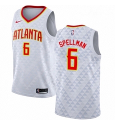 Womens Nike Atlanta Hawks 6 Omari Spellman Swingman White NBA Jersey Association Edition 