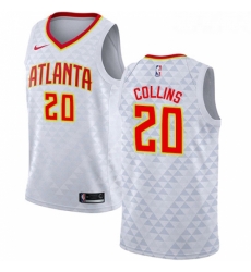 Youth Nike Atlanta Hawks 20 John Collins Swingman White NBA Jersey Association Edition 