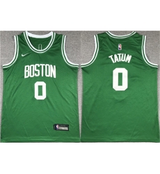 Men Boston Celtics 0 Jayson Tatum Green Stitched Basketball Jersey