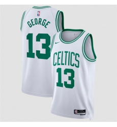 Men Boston Celtics  13 Paul George White 2026 Association Edition Stitched Basketball Jersey
