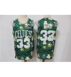 Men Boston Celtics Larry Bird 33 hwc jersey tear up pack Swingman Jersey