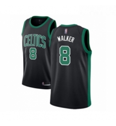 Youth Boston Celtics 8 Kemba Walker Swingman Black Basketball Jersey Statement Edition 