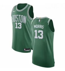 Youth Nike Boston Celtics 13 Marcus Morris Authentic GreenWhite No Road NBA Jersey Icon Edition 