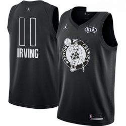 Youth Nike Jordan Boston Celtics 11 Kyrie Irving Swingman Black 2018 All Star Game NBA Jersey 