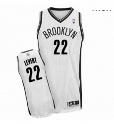 Mens Adidas Brooklyn Nets 22 Caris LeVert Authentic White Home NBA Jersey