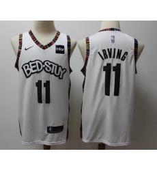 Nets 11 Kyrie Irving White 2019 20 City Edition Nike Swingman Jersey