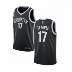 Womens Brooklyn Nets 17 Garrett Temple Authentic Black Basketball Jersey Icon Edition 