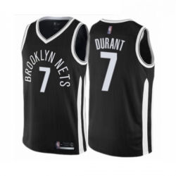 Womens Brooklyn Nets 7 Kevin Durant Swingman Black Basketball Jersey City Edition 