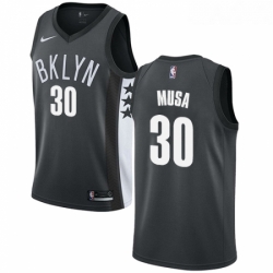 Youth Nike Brooklyn Nets 30 Dzanan Musa Swingman Gray NBA Jersey Statement Edition 