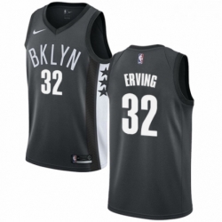 Youth Nike Brooklyn Nets 32 Julius Erving Swingman Gray NBA Jersey Statement Edition