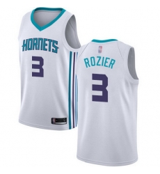 Hornets  3 Terry Rozier White Basketball Jordan Swingman Association Edition Jersey