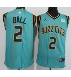 Men Charlotte Hornets 2 LaMelo Ball Teal 2020 21 City Edition Swin