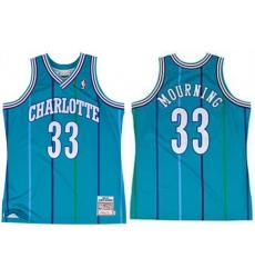Men Charlotte Hornets 33 Alonzo Mourning Teal 1992 93 Stitched Jersey Men Charlotte Hornets 33 Alonzo Mourning Teal 1992 93 Stitched Jersey