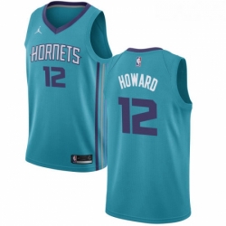 Womens Nike Jordan Charlotte Hornets 12 Dwight Howard Authentic Teal NBA Jersey Icon Edition