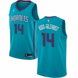 Womens Nike Jordan Charlotte Hornets 14 Michael Kidd Gilchrist Swingman Teal NBA Jersey Icon Edition