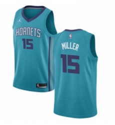 Womens Nike Jordan Charlotte Hornets 15 Percy Miller Swingman Teal NBA Jersey Icon Edition 