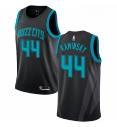 Womens Nike Jordan Charlotte Hornets 44 Frank Kaminsky Swingman Black NBA Jersey 2018 19 City Edition