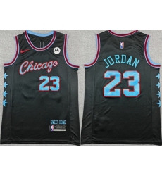 Men Chicago Bulls 23 Michael Jordan Black 2025 26 City Edition Stitched Basketball Jersey Men Chicago Bulls 23 Michael Jordan Black 2025 26 City Edition Stitched Basketball Jersey