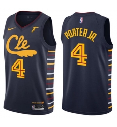 Men Nike Cleveland Cavaliers 4 KEVIN PORTER JR Blue NBA Jersey