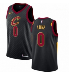 Mens Nike Cleveland Cavaliers 0 Kevin Love Swingman Black Alternate NBA Jersey Statement Edition