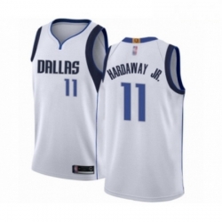 Mens Dallas Mavericks 11 Tim Hardaway Jr Authentic White Basketball Jersey Association Edition 