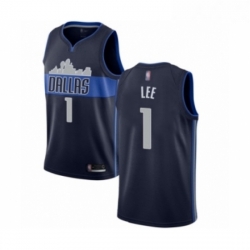 Womens Dallas Mavericks 1 Courtney Lee Authentic Navy Blue Basketball Jersey Statement Edition 