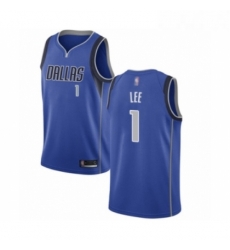 Womens Dallas Mavericks 1 Courtney Lee Authentic Royal Blue Basketball Jersey Icon Edition 