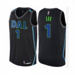 Womens Dallas Mavericks 1 Courtney Lee Swingman Black Basketball Jersey City Edition 