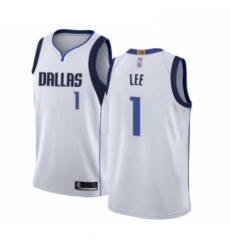 Womens Dallas Mavericks 1 Courtney Lee Swingman White Basketball Jersey Association Edition 