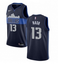 Womens Nike Dallas Mavericks 13 Steve Nash Swingman Navy Blue NBA Jersey Statement Edition