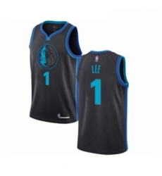 Youth Dallas Mavericks 1 Courtney Lee Swingman Charcoal Basketball Jersey City Edition 