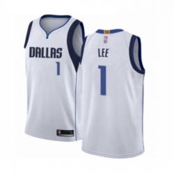 Youth Dallas Mavericks 1 Courtney Lee Swingman White Basketball Jersey Association Edition 