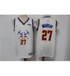 Men Denver Nuggets Jamal Murray 27 White 2020 21 City Edition Nike Swingman Jersey