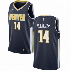 Mens Nike Denver Nuggets 14 Gary Harris Swingman Navy Blue Road NBA Jersey Icon Edition