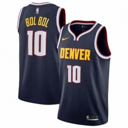 Nuggets 10 Bol Bol Navy Nike Swingman Jersey