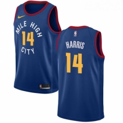 Womens Nike Denver Nuggets 14 Gary Harris Swingman Light Blue Alternate NBA Jersey Statement Edition