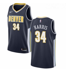 Womens Nike Denver Nuggets 34 Devin Harris Authentic Navy Blue Road NBA Jersey Icon Edition 