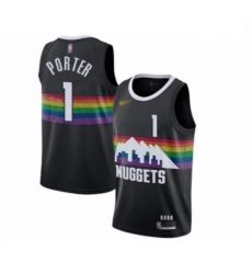 Youth Denver Nuggets #1 Michael Porter Swingman Black Basketball Jersey - 2019 20 City Edition