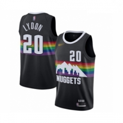 Youth Denver Nuggets #20 Tyler Lydon Swingman Black Basketball Jersey - 2019 20 City Edition