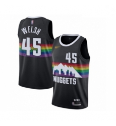 Youth Denver Nuggets #45 Thomas Welsh Swingman Black Basketball Jersey - 2019 20 City Edition