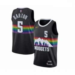 Youth Denver Nuggets #5 Will Barton Swingman Black Basketball Jersey - 2019 20 City Edition