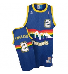 Youth Denver Nuggets Alex English #2 Swingman Light Blue Adidas Throwback Jersey