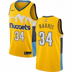 Youth Nike Denver Nuggets 34 Devin Harris Swingman Gold Alternate NBA Jersey Statement Edition 