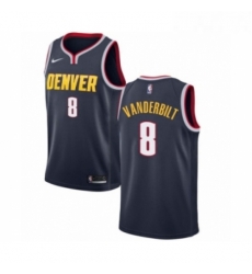 Youth Nike Denver Nuggets 8 Jarred Vanderbilt Swingman Navy Blue Road NBA Jersey Icon Editio