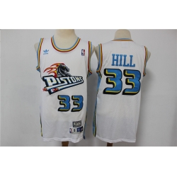 Men Adidas Detroit Pistons Grant Hill 33 Hardwood Classics Jersey