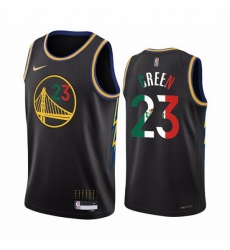 Men Golden State Warriors 23 Draymond Green 2022 Black Special Mexico City Edition Stitched Jersey