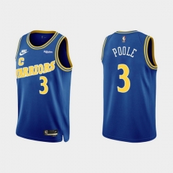 Men Golden State Warriors 3 Jordan Poole 2022 Classic Edition Royal Stitched Basketball Jersey